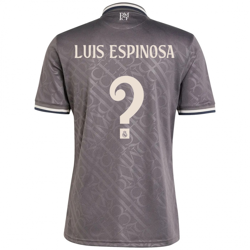 Niño Camiseta José Luis Espinosa #0 Carbón Equipación Tercera 2024/25 La Camisa Chile