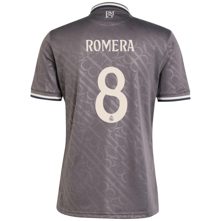 Niño Camiseta Miguel Romera #8 Carbón Equipación Tercera 2024/25 La Camisa Chile