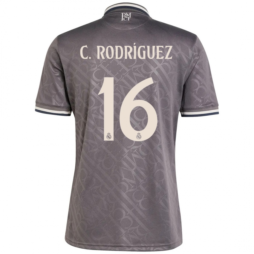 Niño Camiseta Carlos Rodríguez #16 Carbón Equipación Tercera 2024/25 La Camisa Chile