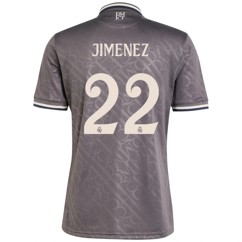 Niño Camiseta David Jimenez #22 Carbón Equipación Tercera 2024/25 La Camisa Chile