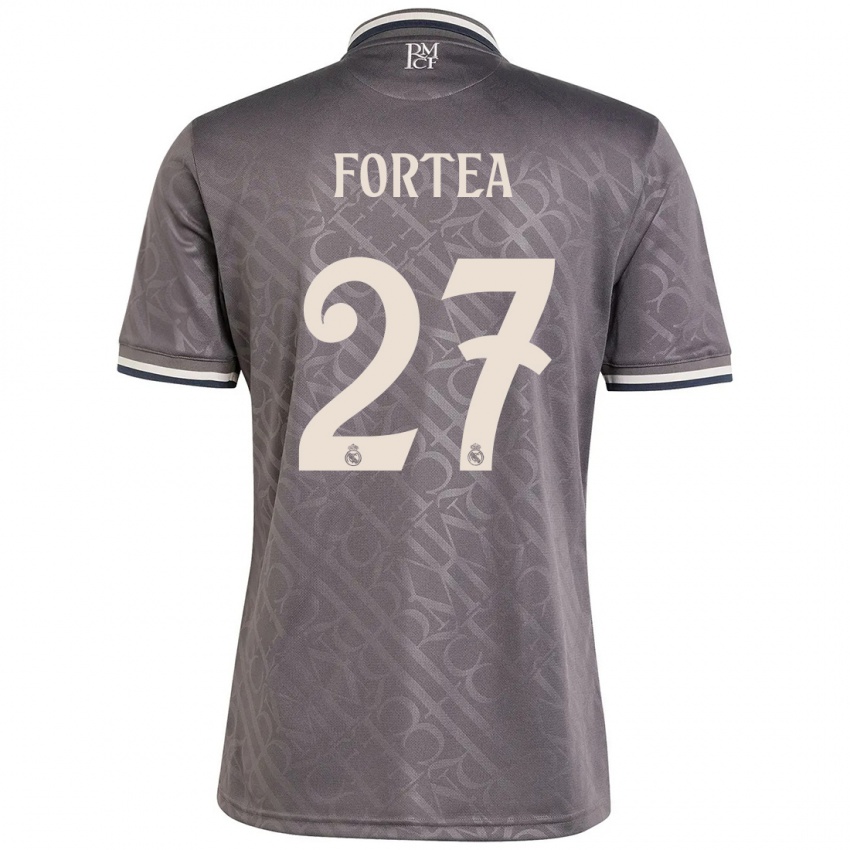 Niño Camiseta Jesús Fortea #27 Carbón Equipación Tercera 2024/25 La Camisa Chile