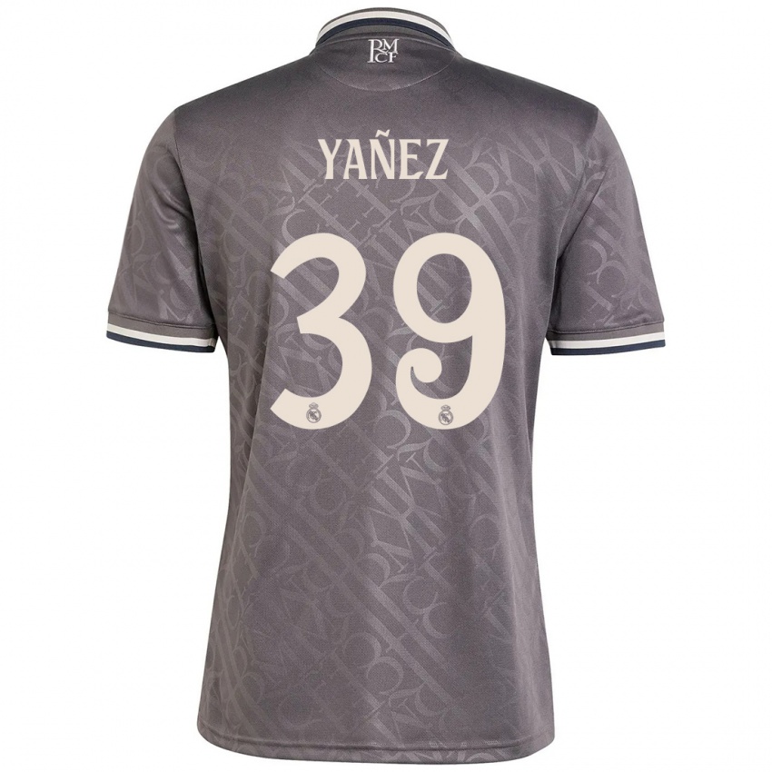 Niño Camiseta Daniel Yañez #39 Carbón Equipación Tercera 2024/25 La Camisa Chile