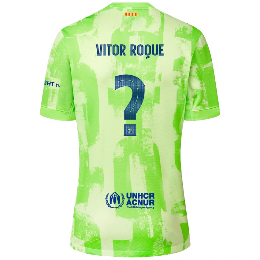 Niño Camiseta Vitor Roque #8 Lima Equipación Tercera 2024/25 La Camisa Chile