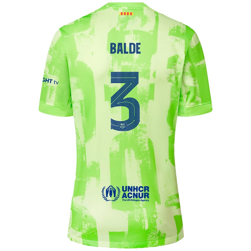 Niño Camiseta Alejandro Balde #3 Lima Equipación Tercera 2024/25 La Camisa Chile