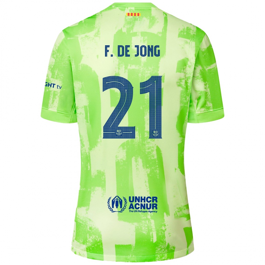 Niño Camiseta Frenkie De Jong #21 Lima Equipación Tercera 2024/25 La Camisa Chile