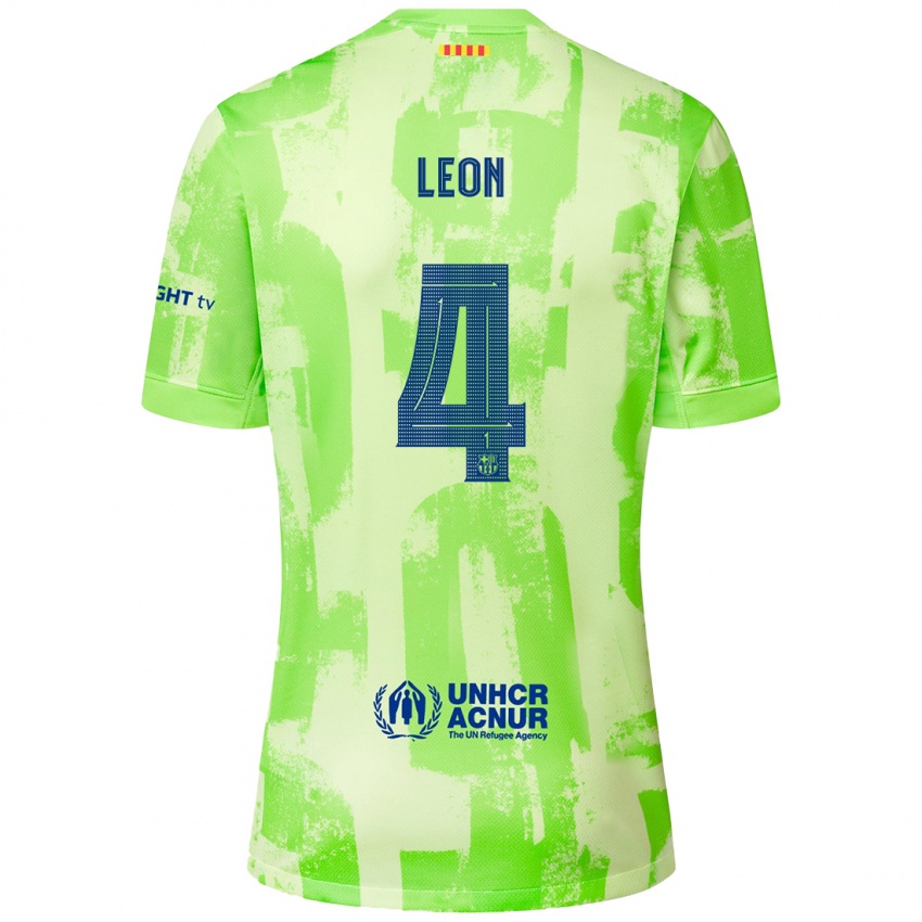 Niño Camiseta Maria Pilar Leon #4 Lima Equipación Tercera 2024/25 La Camisa Chile