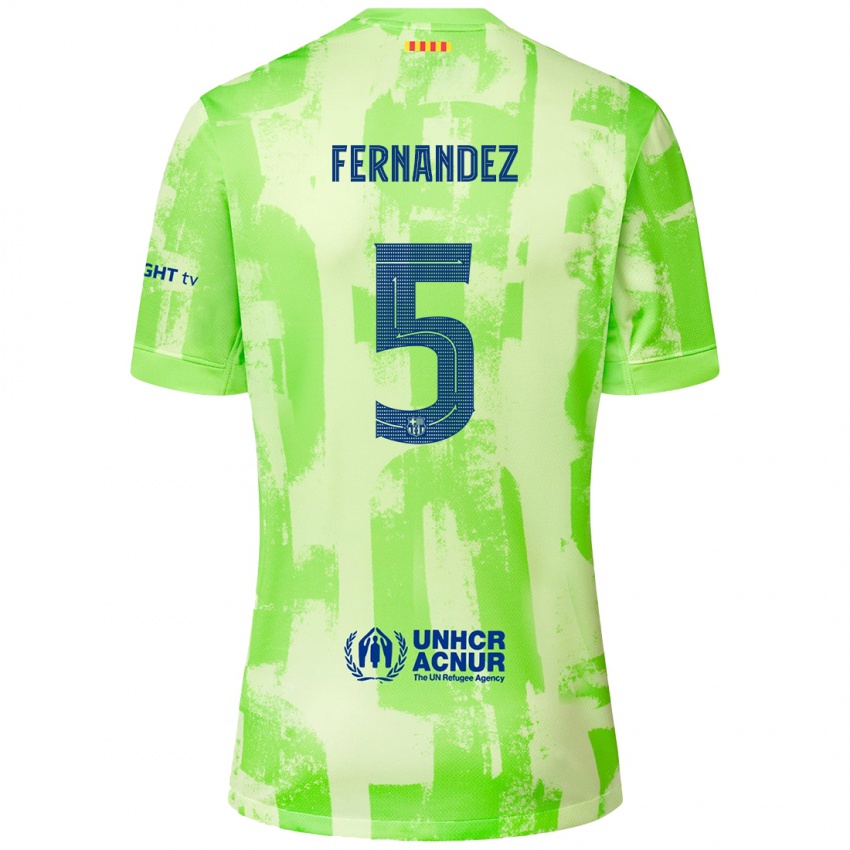 Niño Camiseta Jana Fernández #5 Lima Equipación Tercera 2024/25 La Camisa Chile