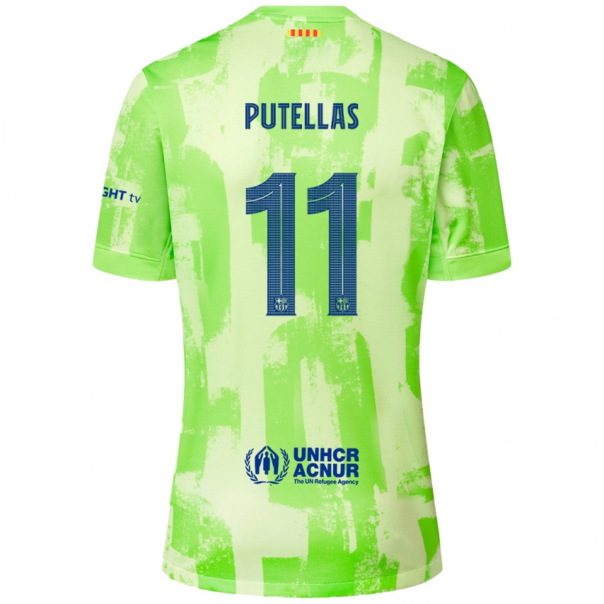 Niño Camiseta Alexia Putellas #11 Lima Equipación Tercera 2024/25 La Camisa Chile