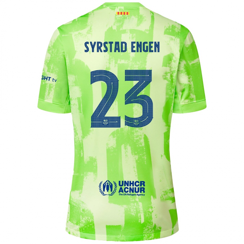 Niño Camiseta Ingrid Syrstad Engen #23 Lima Equipación Tercera 2024/25 La Camisa Chile