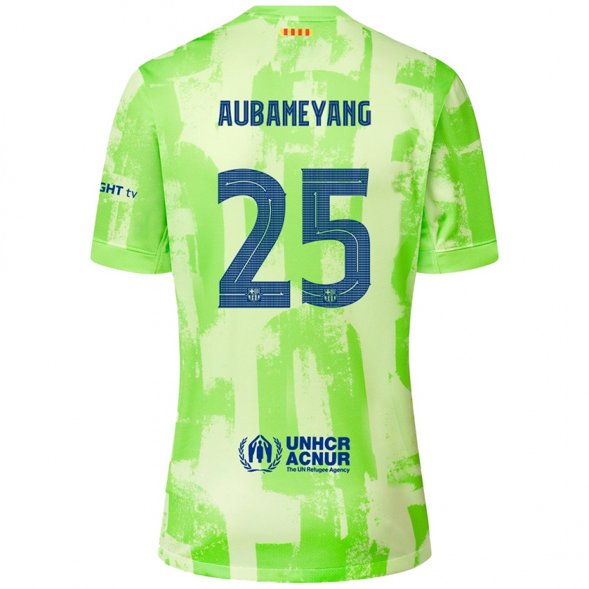 Niño Camiseta Pierre Emerick Aubameyang #25 Lima Equipación Tercera 2024/25 La Camisa Chile