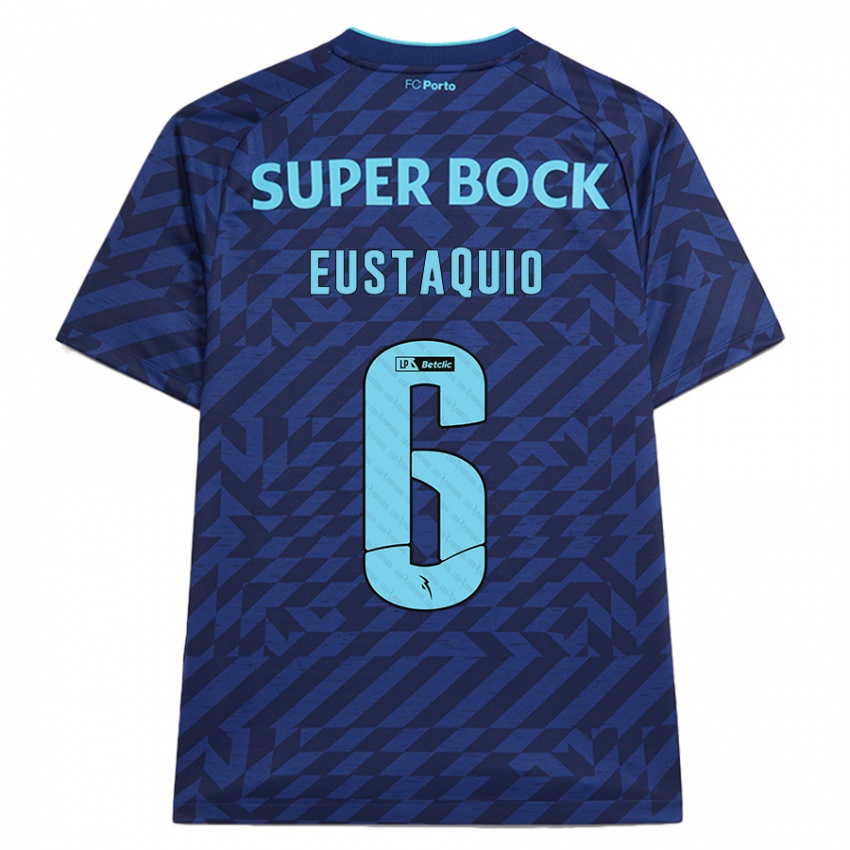 Niño Camiseta Stephen Eustaquio #6 Azul Marino Equipación Tercera 2024/25 La Camisa Chile