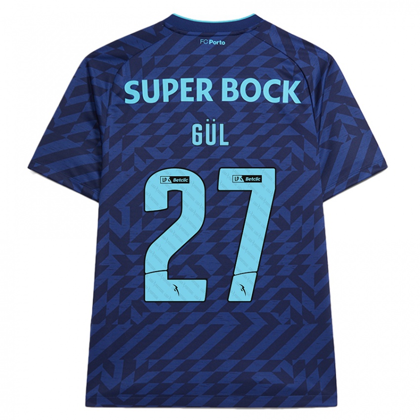 Niño Camiseta Deniz Gül #27 Azul Marino Equipación Tercera 2024/25 La Camisa Chile