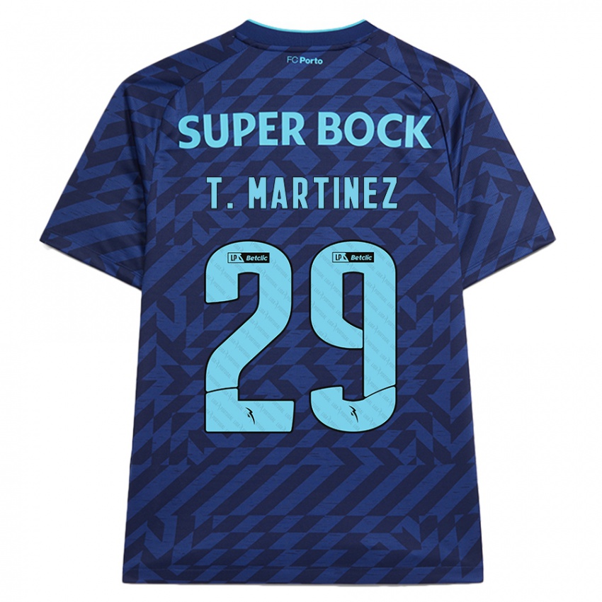 Niño Camiseta Toni Martínez #29 Azul Marino Equipación Tercera 2024/25 La Camisa Chile