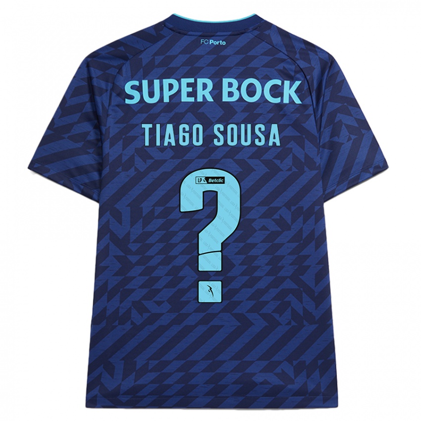 Niño Camiseta Tiago Sousa #0 Azul Marino Equipación Tercera 2024/25 La Camisa Chile