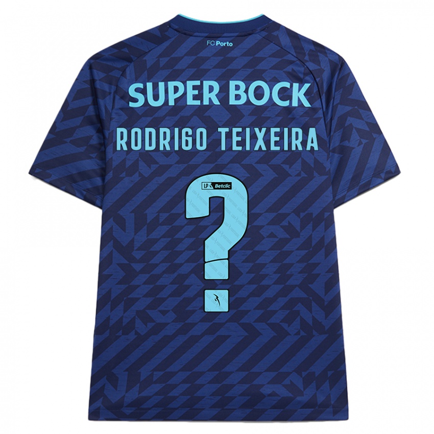 Niño Camiseta Rodrigo Teixeira #0 Azul Marino Equipación Tercera 2024/25 La Camisa Chile