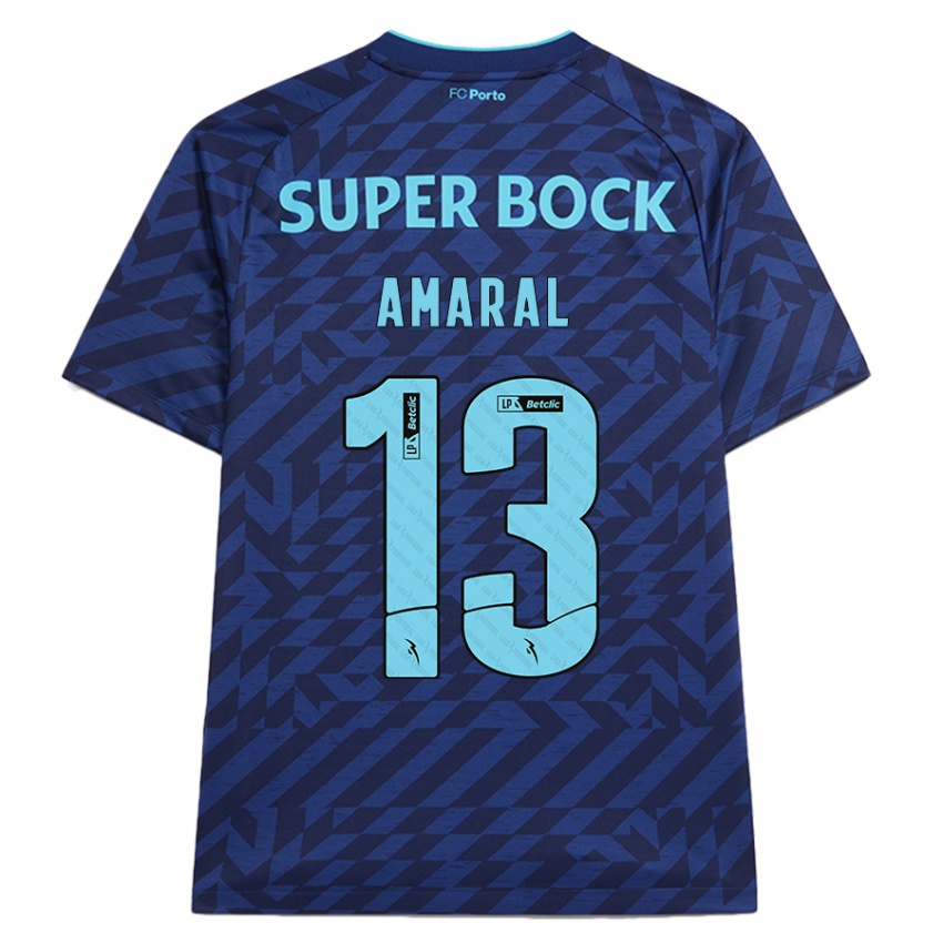 Niño Camiseta Fábio Amaral #13 Azul Marino Equipación Tercera 2024/25 La Camisa Chile