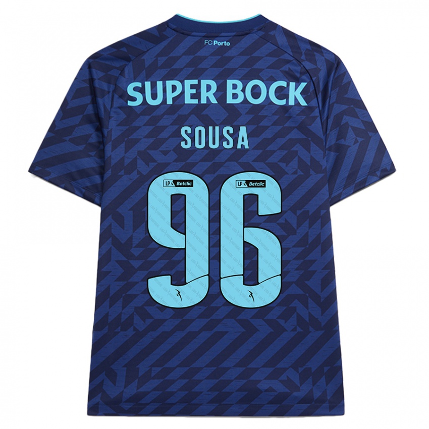 Niño Camiseta Filipe Sousa #96 Azul Marino Equipación Tercera 2024/25 La Camisa Chile