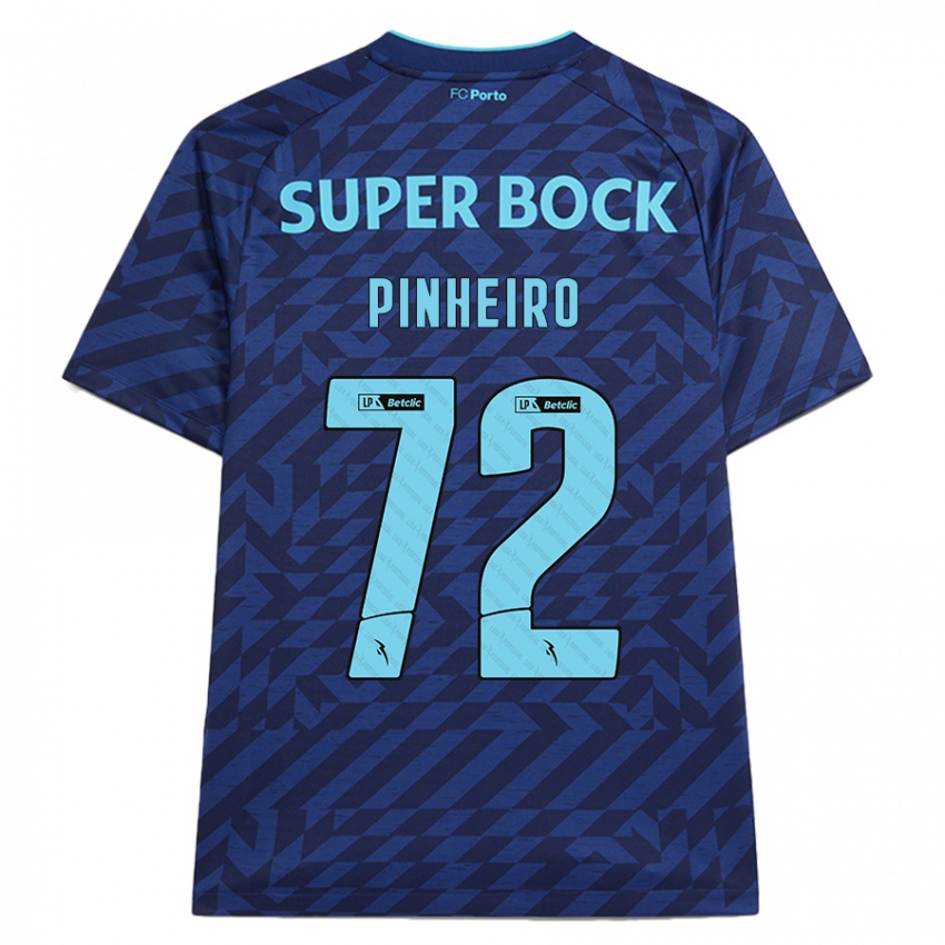 Niño Camiseta Rodrigo Pinheiro #72 Azul Marino Equipación Tercera 2024/25 La Camisa Chile