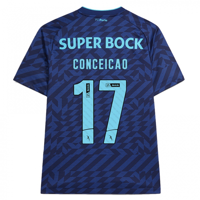 Niño Camiseta Rodrigo Conceicao #17 Azul Marino Equipación Tercera 2024/25 La Camisa Chile