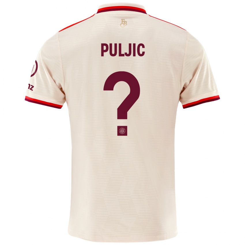 Niño Camiseta Ljubo Puljic #0 Lino Equipación Tercera 2024/25 La Camisa Chile