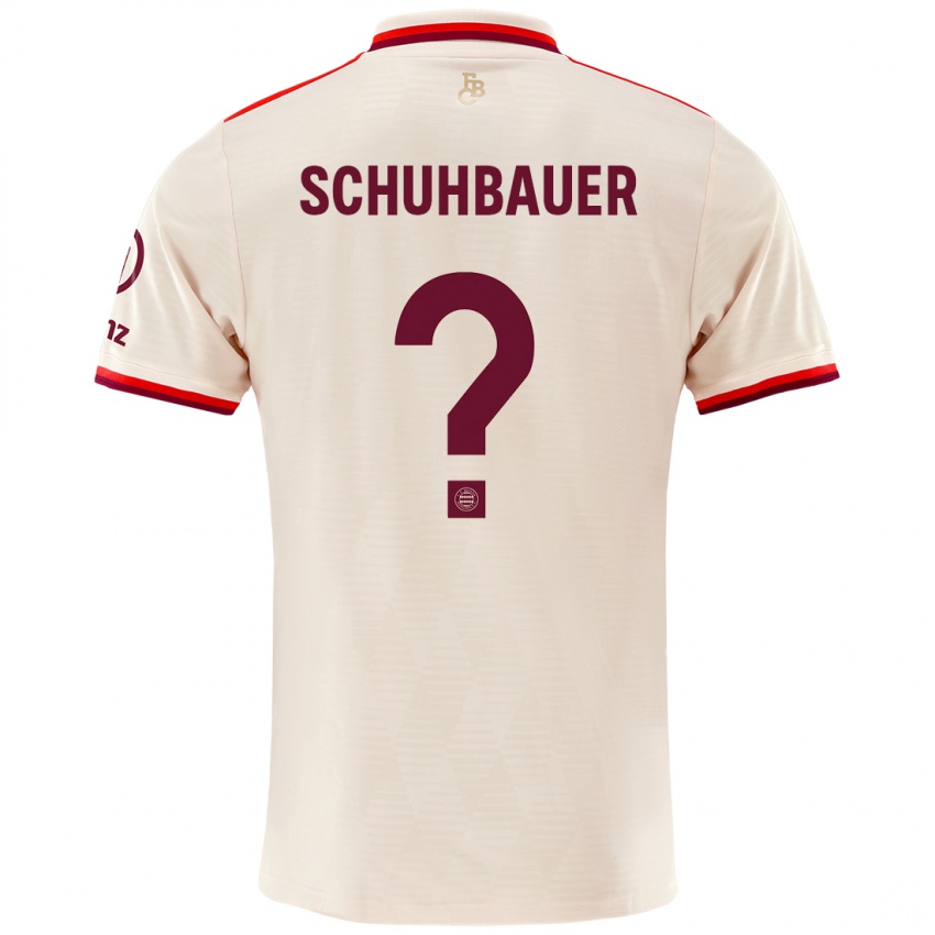 Niño Camiseta Maximilian Schuhbauer #0 Lino Equipación Tercera 2024/25 La Camisa Chile