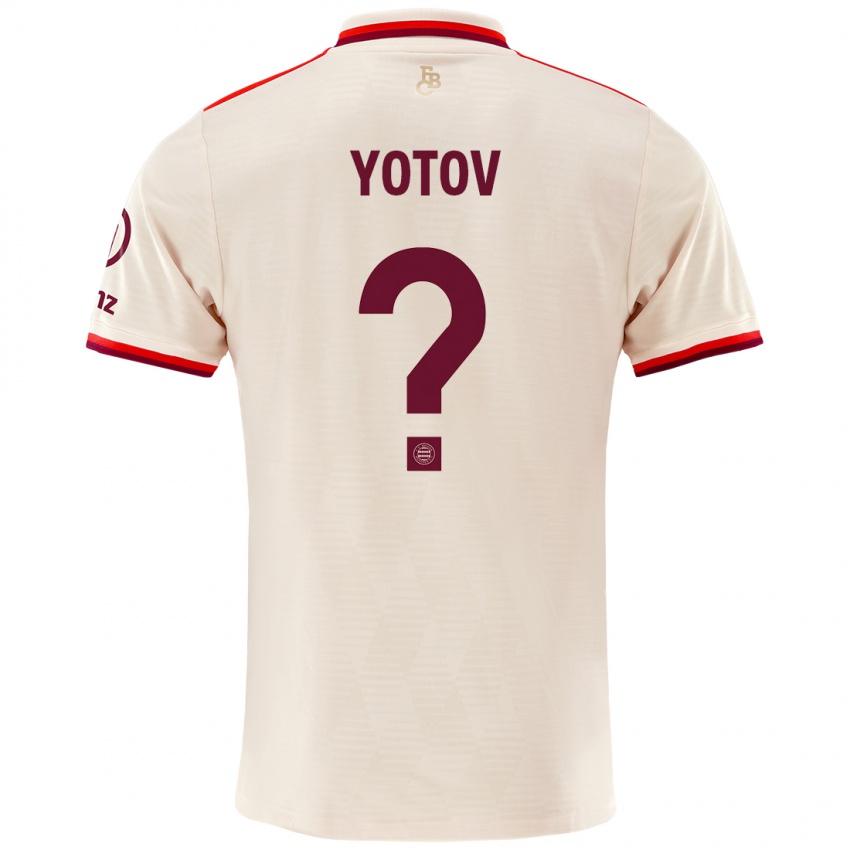 Niño Camiseta Valentin Yotov #0 Lino Equipación Tercera 2024/25 La Camisa Chile