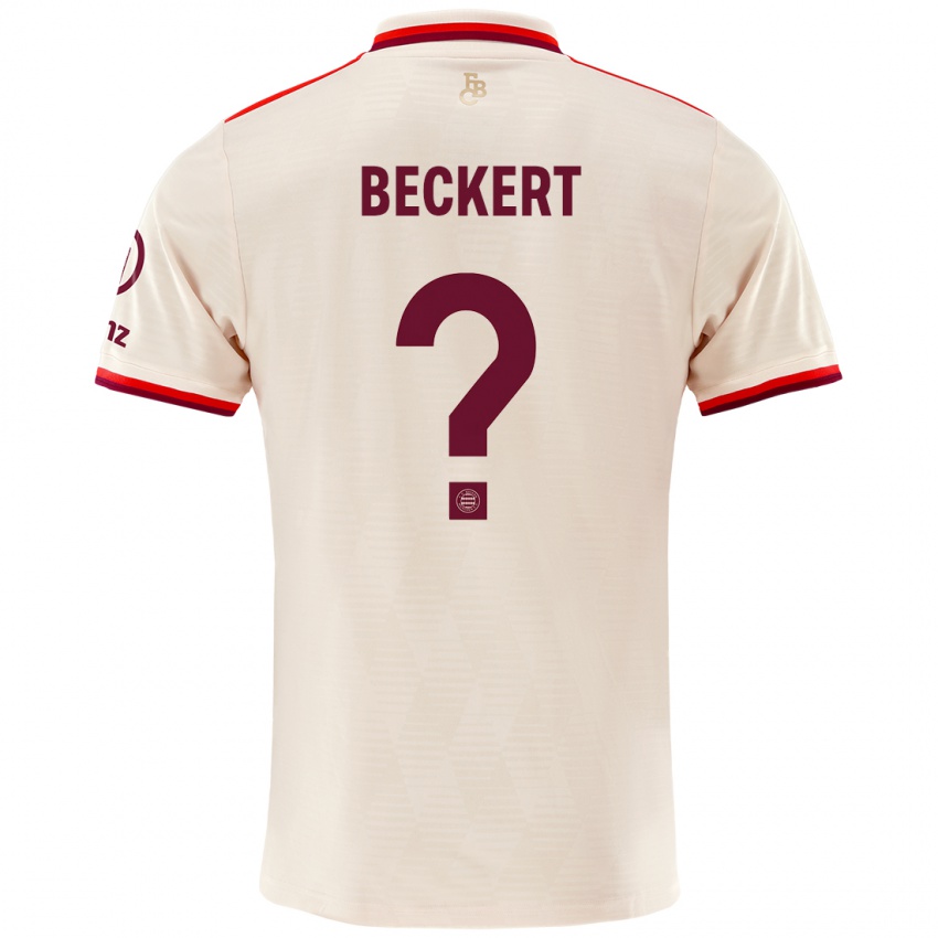 Niño Camiseta Valentin Beckert #0 Lino Equipación Tercera 2024/25 La Camisa Chile