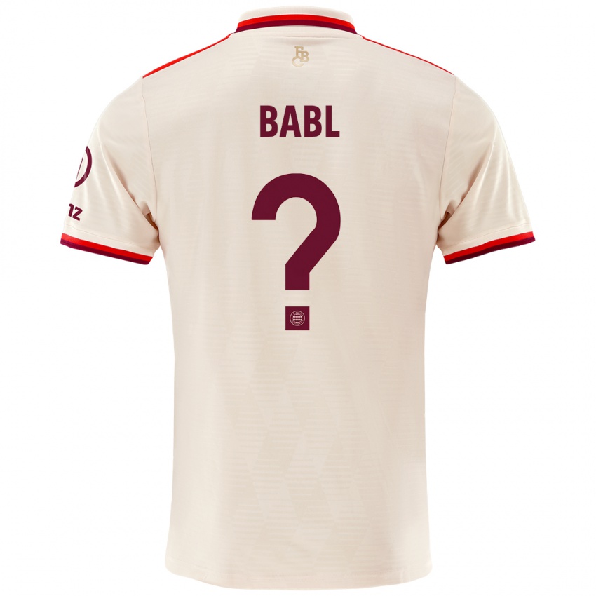 Niño Camiseta Luca Babl #0 Lino Equipación Tercera 2024/25 La Camisa Chile