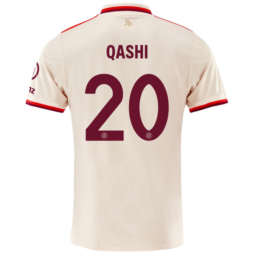 Niño Camiseta Yousef Qashi #20 Lino Equipación Tercera 2024/25 La Camisa Chile