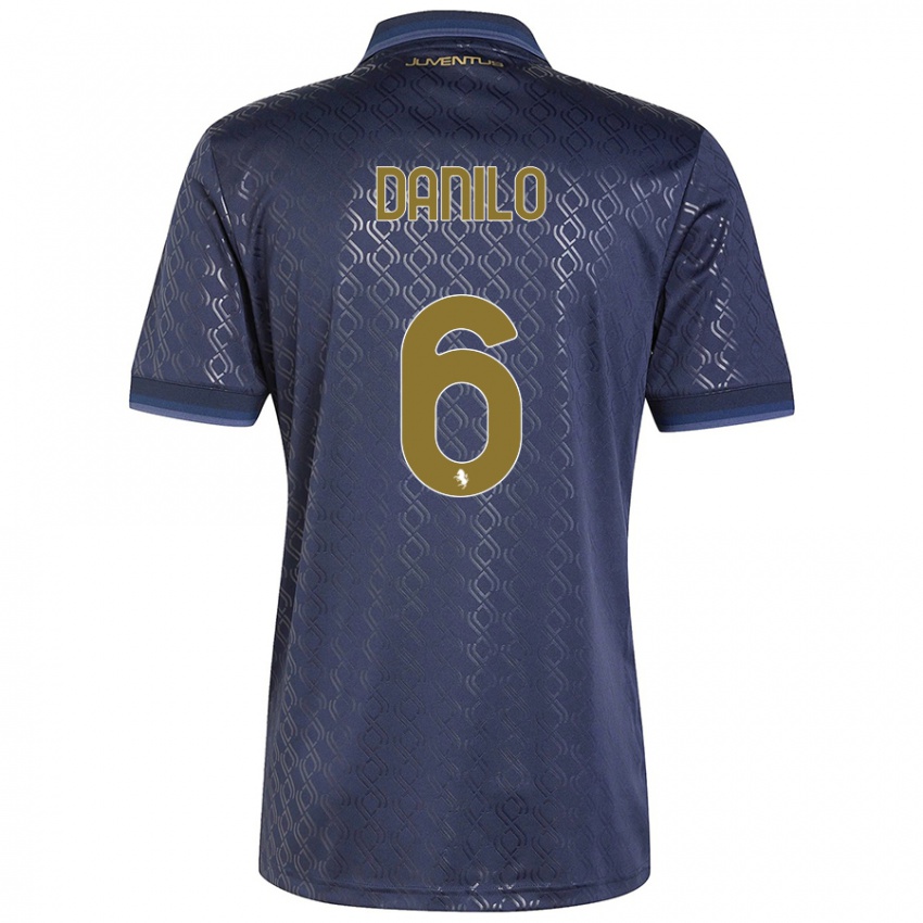 Niño Camiseta Danilo #6 Azul Marino Equipación Tercera 2024/25 La Camisa Chile