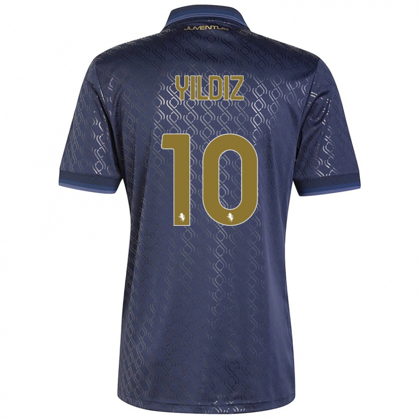 Niño Camiseta Kenan Yildiz #10 Azul Marino Equipación Tercera 2024/25 La Camisa Chile