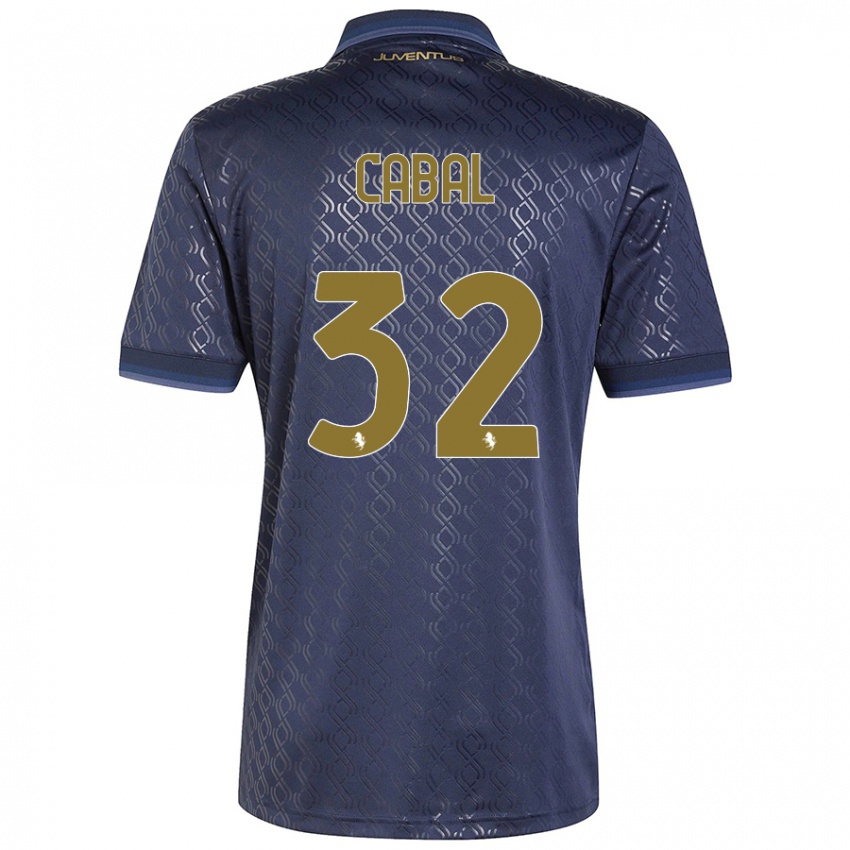 Niño Camiseta Juan Cabal #32 Azul Marino Equipación Tercera 2024/25 La Camisa Chile