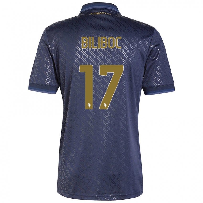 Niño Camiseta Lorenzo Biliboc #17 Azul Marino Equipación Tercera 2024/25 La Camisa Chile