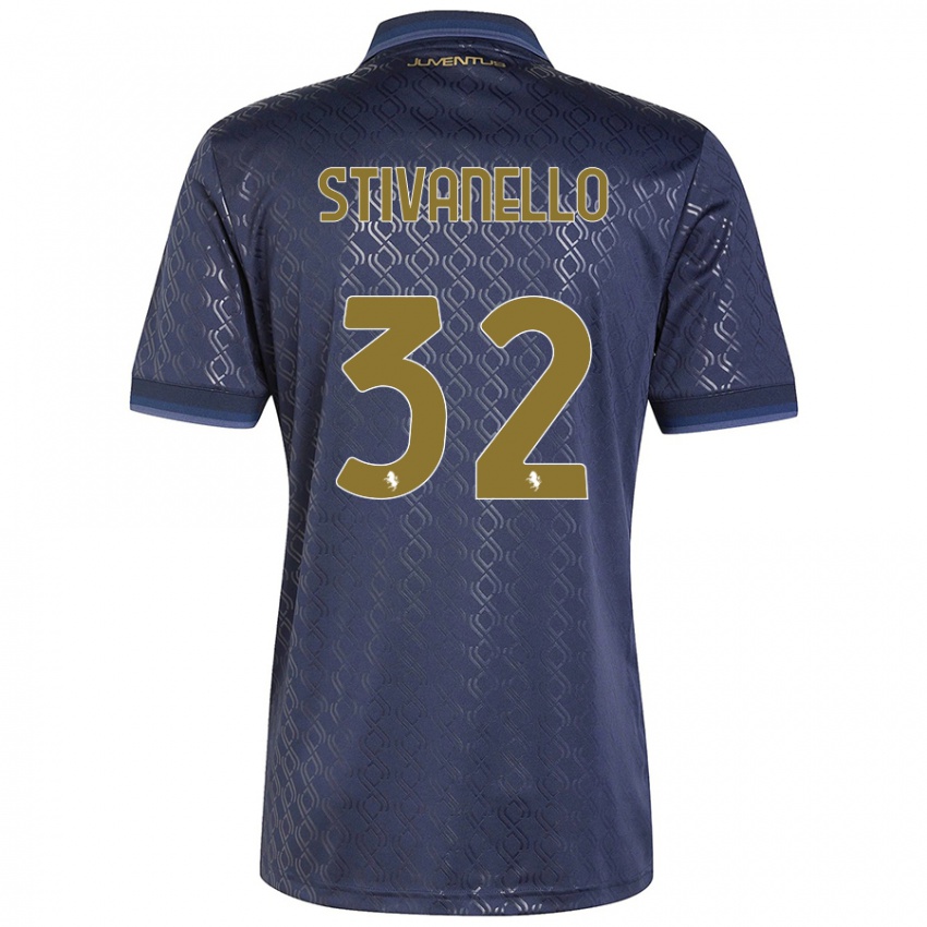 Niño Camiseta Riccardo Stivanello #32 Azul Marino Equipación Tercera 2024/25 La Camisa Chile