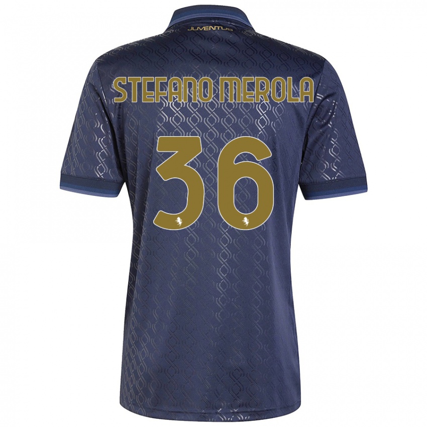 Niño Camiseta Antonio Stefano Merola #36 Azul Marino Equipación Tercera 2024/25 La Camisa Chile