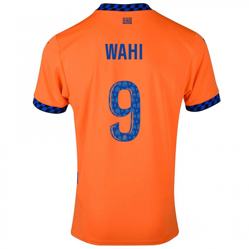 Niño Camiseta Elye Wahi #9 Naranja Azul Oscuro Equipación Tercera 2024/25 La Camisa Chile