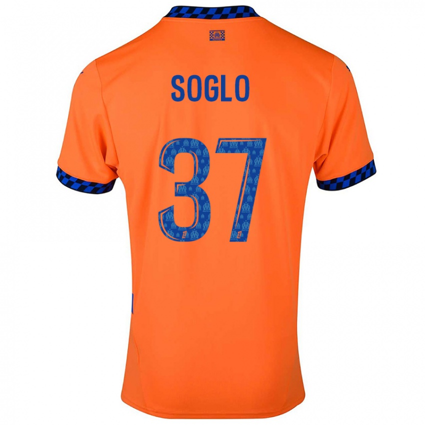 Niño Camiseta Emran Soglo #37 Naranja Azul Oscuro Equipación Tercera 2024/25 La Camisa Chile