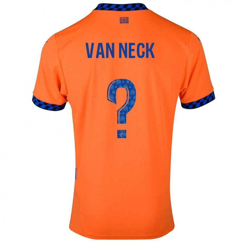 Niño Camiseta Jelle Van Neck #0 Naranja Azul Oscuro Equipación Tercera 2024/25 La Camisa Chile