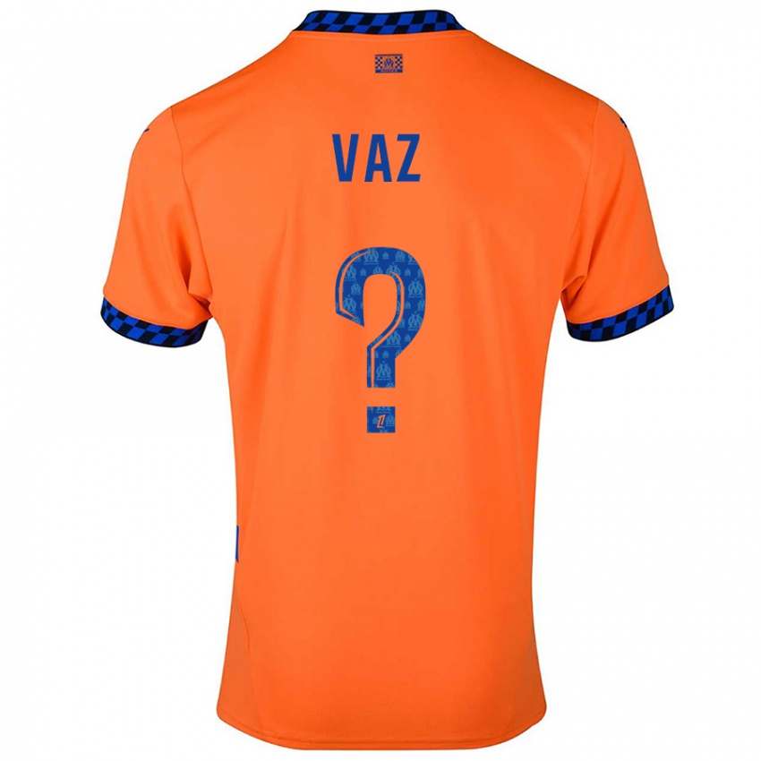 Niño Camiseta Robinio Vaz #0 Naranja Azul Oscuro Equipación Tercera 2024/25 La Camisa Chile