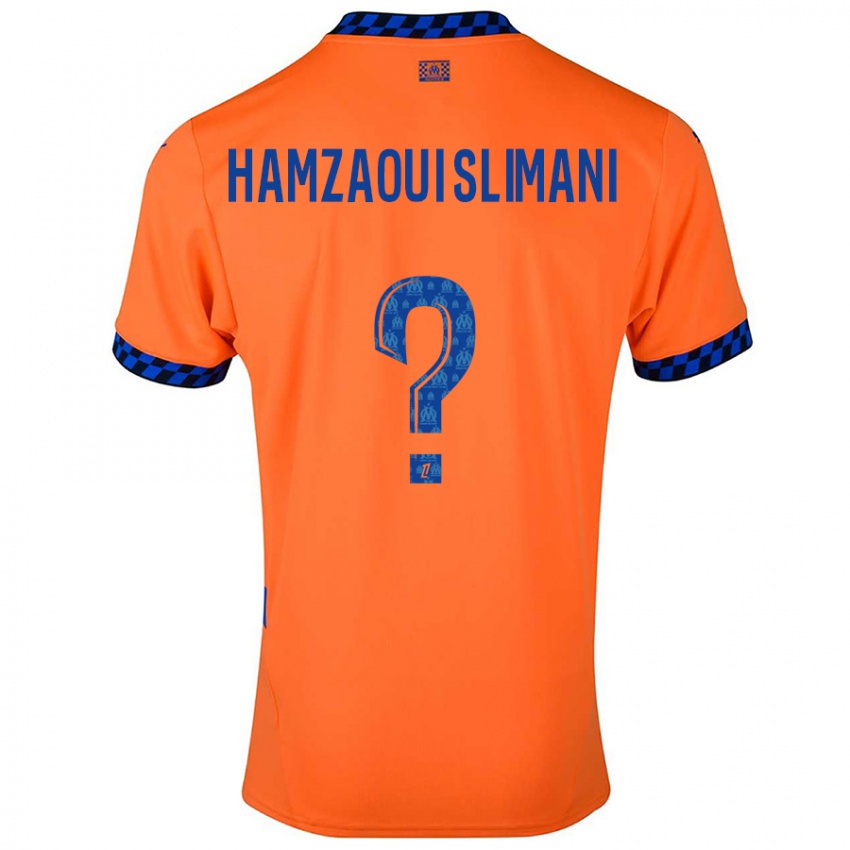 Niño Camiseta Hilan Hamzaoui Slimani #0 Naranja Azul Oscuro Equipación Tercera 2024/25 La Camisa Chile