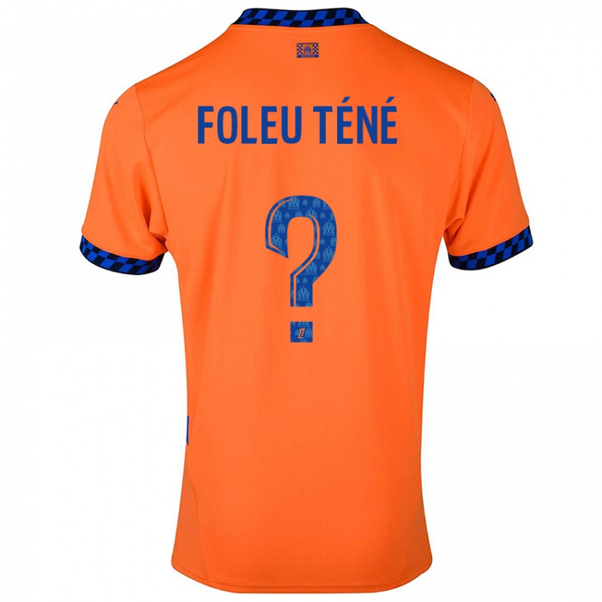 Niño Camiseta Krys Foleu Téné #0 Naranja Azul Oscuro Equipación Tercera 2024/25 La Camisa Chile