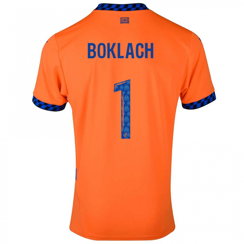 Niño Camiseta Kateryna Boklach #1 Naranja Azul Oscuro Equipación Tercera 2024/25 La Camisa Chile