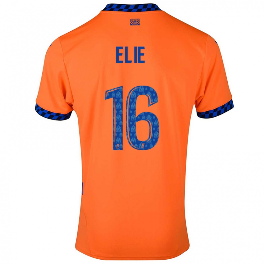 Niño Camiseta Anaïs Elie #16 Naranja Azul Oscuro Equipación Tercera 2024/25 La Camisa Chile