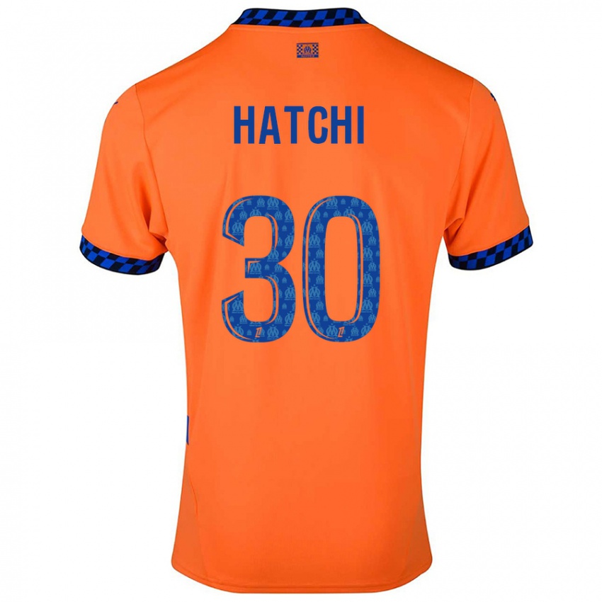 Niño Camiseta Anaïs Hatchi #30 Naranja Azul Oscuro Equipación Tercera 2024/25 La Camisa Chile