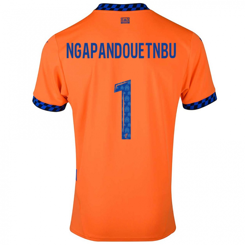 Niño Camiseta Simon Ngapandouetnbu #1 Naranja Azul Oscuro Equipación Tercera 2024/25 La Camisa Chile