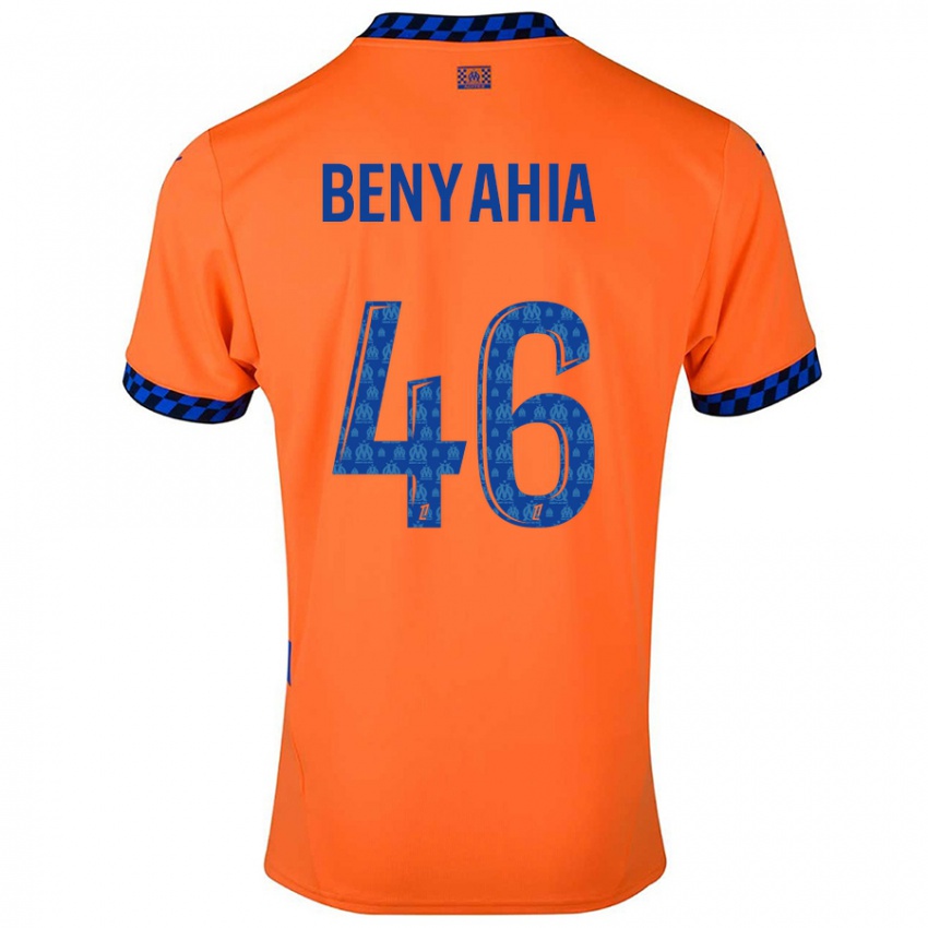 Niño Camiseta Aylan Benyahia-Tani #46 Naranja Azul Oscuro Equipación Tercera 2024/25 La Camisa Chile