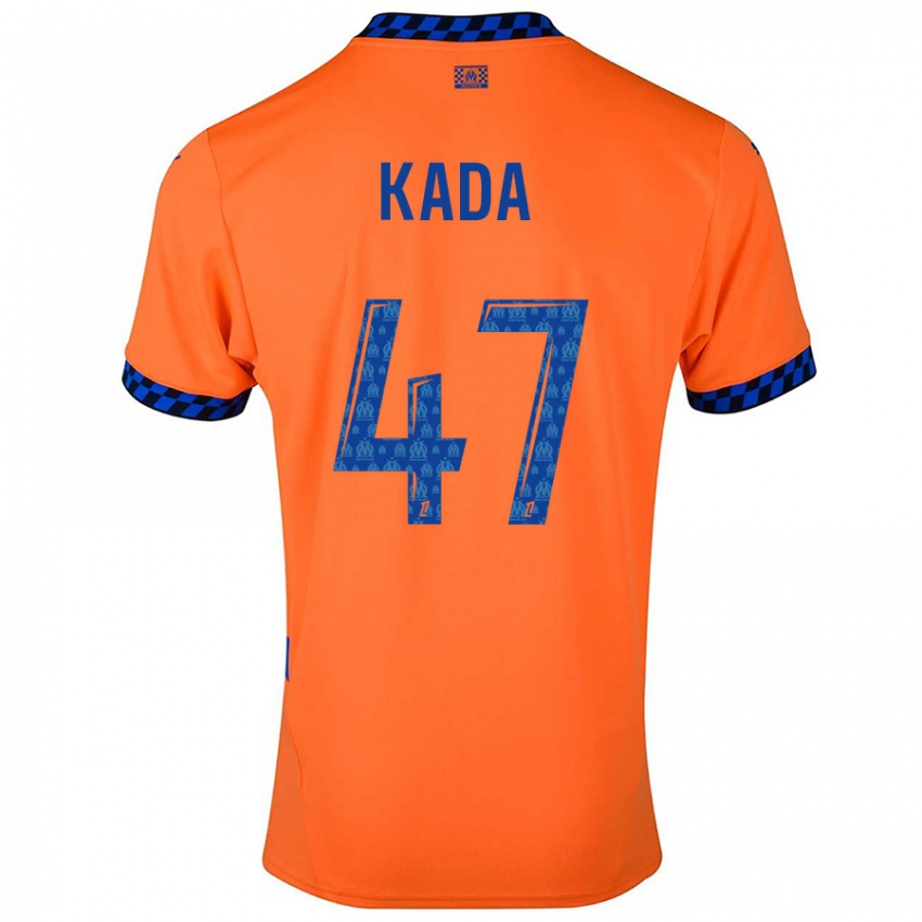 Niño Camiseta Joakim Kada #47 Naranja Azul Oscuro Equipación Tercera 2024/25 La Camisa Chile