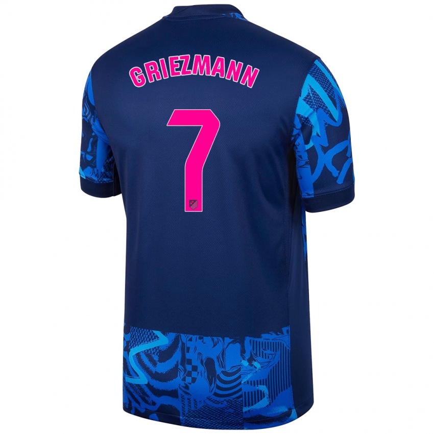 Niño Camiseta Antoine Griezmann #7 Azul Real Equipación Tercera 2024/25 La Camisa Chile