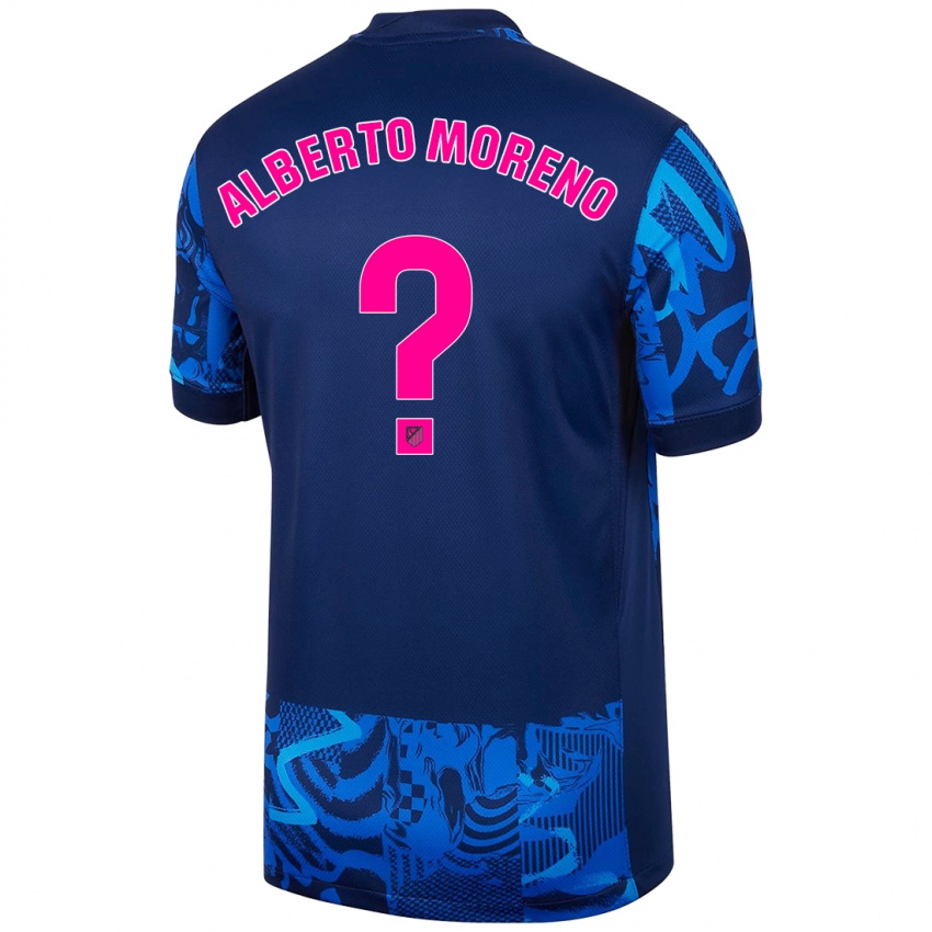 Niño Camiseta Alberto Moreno #0 Azul Real Equipación Tercera 2024/25 La Camisa Chile