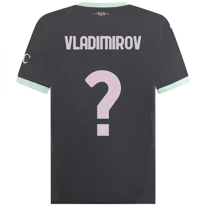 Niño Camiseta Valeri Vladimirov #0 Gris Equipación Tercera 2024/25 La Camisa Chile